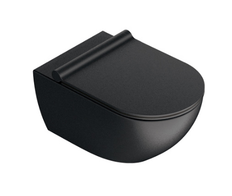 Catalano Colori miska WC wisząca bezrantowa 54cm czarny mat 1VSF54RNS