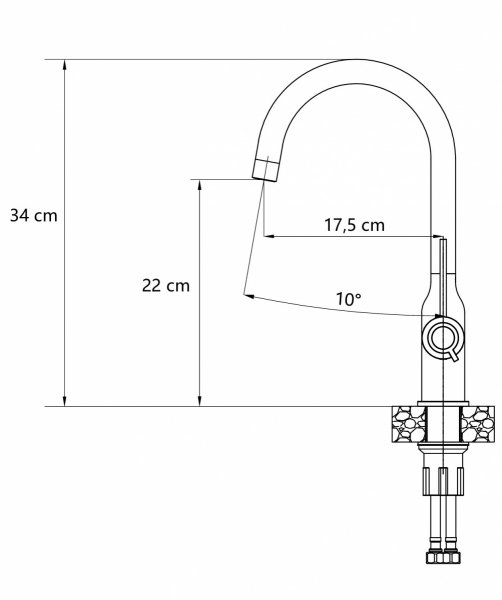 QUADRON bateria kuchenna INGRID Q LINE SteelQ snow white mat 3523500WHMQSWH