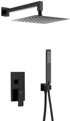 KFA Logon Black zestaw prysznicowy podtynkowy czarny 513950181/24H