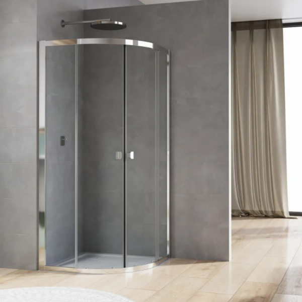 Ronal Sanswiss Arelia kabina prysznicowa półokrągła 90 cm srebrny polerowany D20SR550904007
