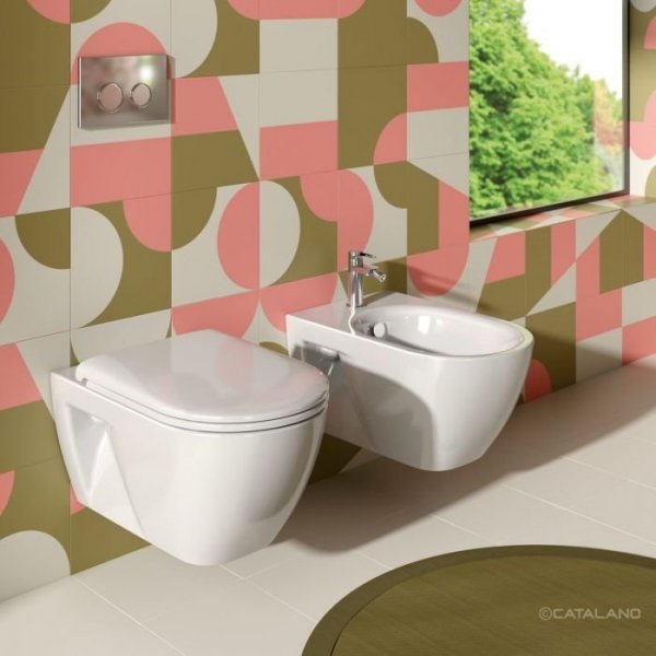 Catalano Sfera Eco miska wisząca bezkołnierzowa 54 cm biały połysk 1VSF54RECO00/0511440001