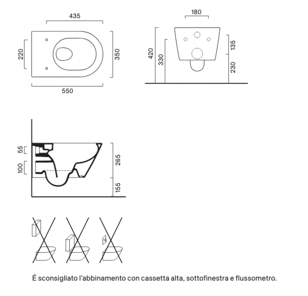 Catalano ZERO 55 miska WC podwieszana NewFlush biały mat 1VS55NRBM/0111550021