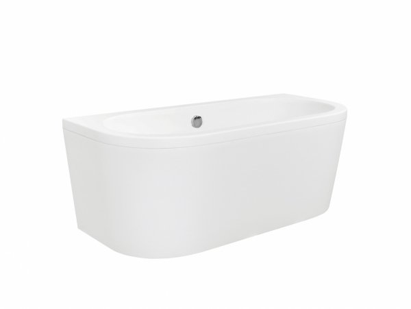 Besco Volya wanna wolnostojąca 140 + syfon klik-klak chrom z przelewem slim WKV140WSS
