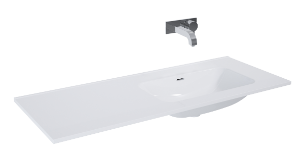 Elita SKAPPA Umywalka 120 bez otworu PRAWA (80+40) CERAMICZNA WHITE 146037/RE041202168060