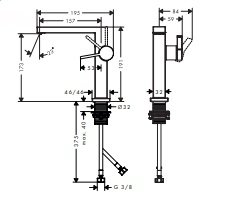 Hansgrohe Tecturis E Jednouchwytowa bateria umywalkowa 150 Fine CoolStart EcoSmart+ bez kompletu odpływowego Biały Matowy 73024700