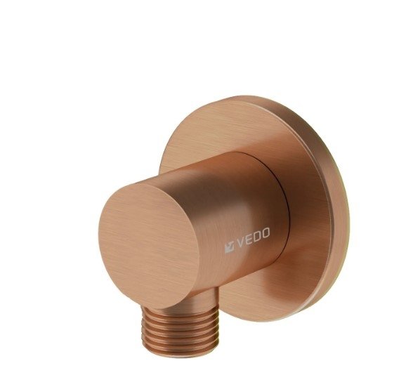 Vedo Round Przyłącze kątowe do węża natryskowego miedź szczotkowana VSN0020/SM