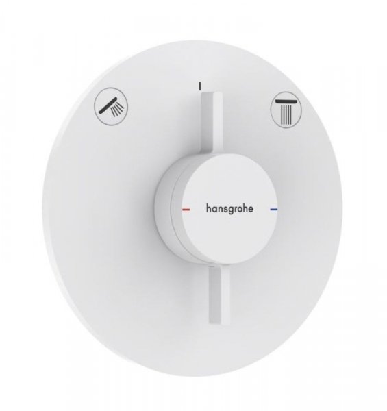 Hansgrohe DuoTurn S Bateria z mieszaczem, podtynkowa do 2 odbiorników Biały Matowy 75418700
