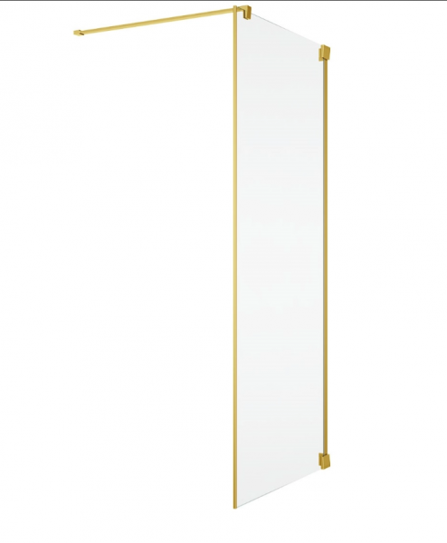 Ronal Sanswiss ścianka boczna 80x200 cm, szkło przezroczyste, profile GOLD LINE złoty CAT10801207