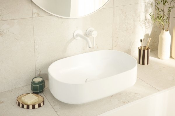 KFA MOZA WHITE bateria umywalkowa podtynkowa biała 503981044
