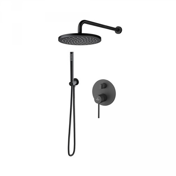 DEMM Spike zestaw prysznicowy podtynkowy czarny mat 68ZES25/CZAR