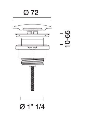 Catalano Korek umywalkowy piaskowy mat 9050600029