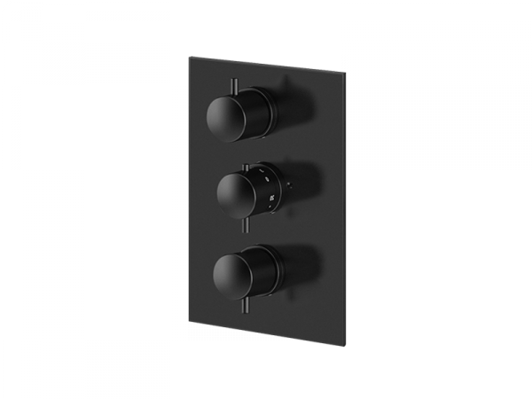 Vedo Aletta Nero System wannowo-natryskowy podtynkowy deszczownica 250mm VBA5232/25/CZ/TERMO