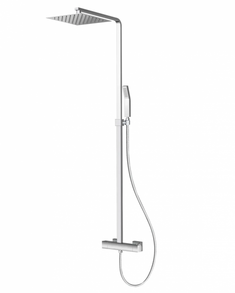 VEDO SETTE CROMO Kolumna natryskowa z baterią termostatyczną II deszczownica 250 x 250 mm VBS7077/25/CH chrom