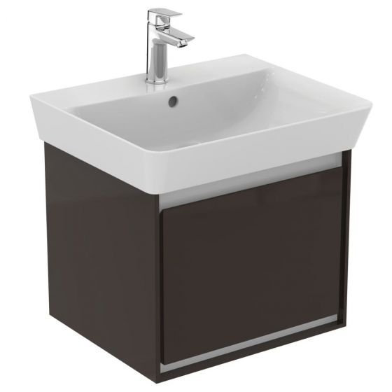 Ideal Standard Connect Air Szafka pod umywalkę Cube 48 cm ciemnobrązowy mat E0844VY