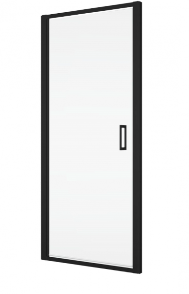 Ronal drzwi wahadłowe jednoczęściowe 70x200 cm, szkło Durlux 200, profile BLACK LINE czarny mat TLSP0700622