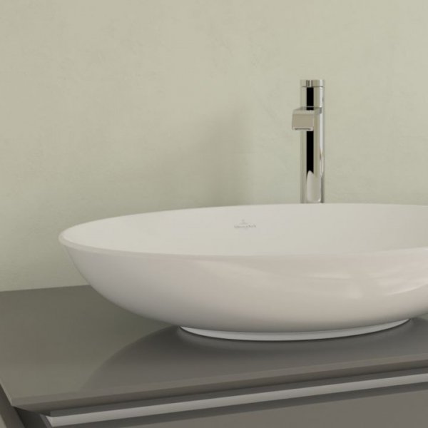 Villeroy &amp; Boch Loop &amp; Friends Umywalka nablatowa 62x42 cm bez przelewu biała Weiss Alpin 4A480101