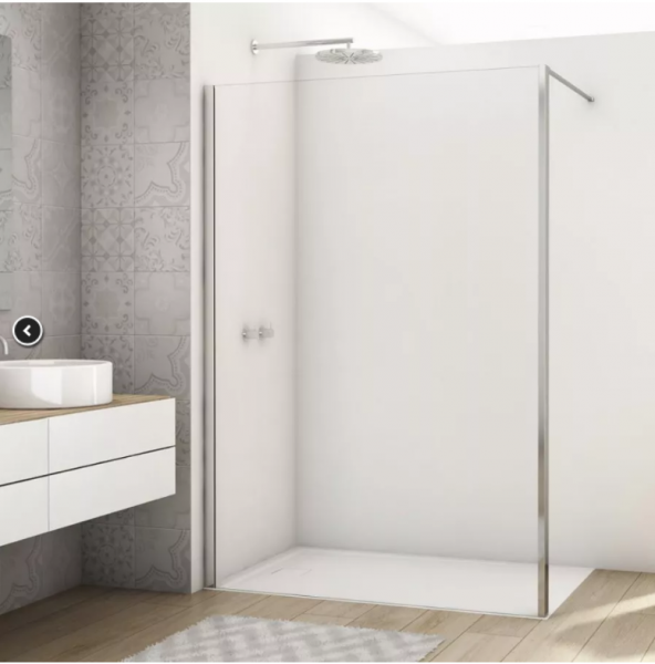 Ronal Sanswiss Divera ścianka wolnostojąca Walk-in 100 cm srebrny połysk D22WI1H1005007