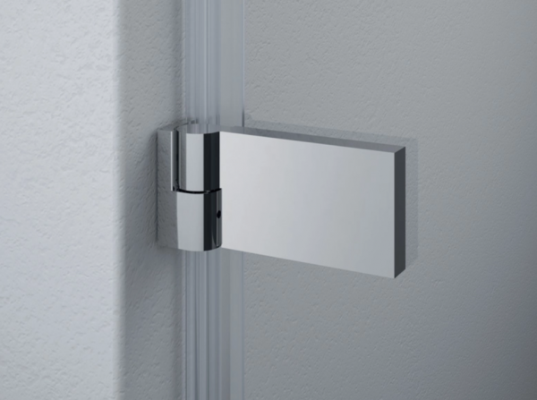 Ronal Sanswiss drzwi jednoczęściowe ze ścianką stałą w linii 160,1-200x0-200 cm, szkło Durlux 200, profile chrom PU31GSM41022