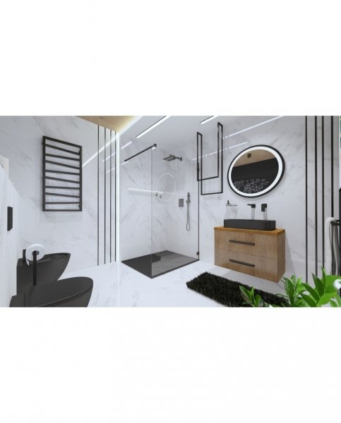 Lavita Umywalka nablatowa Pasana Black 60,5x34cm 5908211404622