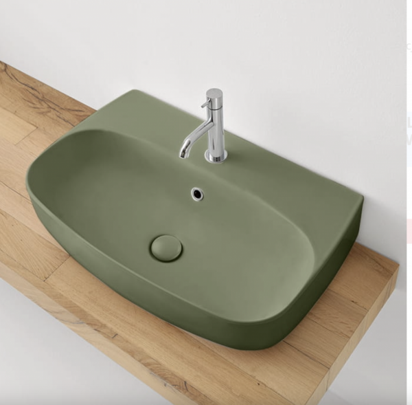 KERASAN NOLITA UMYWALKA PODWIESZANA/ NABLATOWA VERDE MATT 70x45 534211