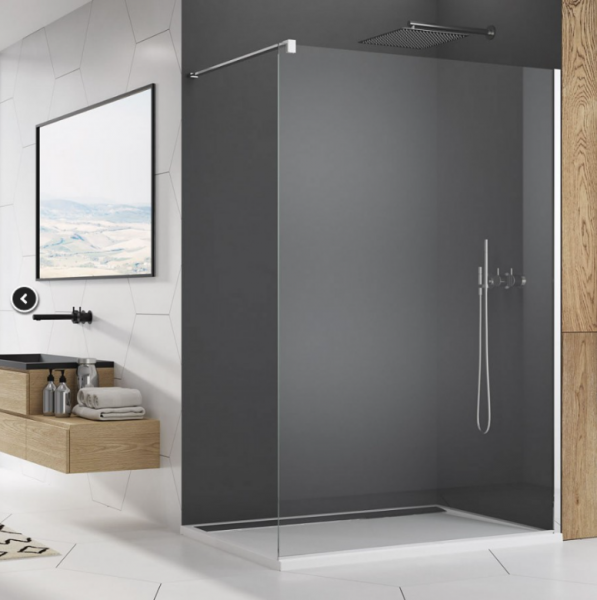 Ronal Sanswiss Easy ścianka wolnostojąca Walk-in 90 cm srebrny połysk STR4P0905007