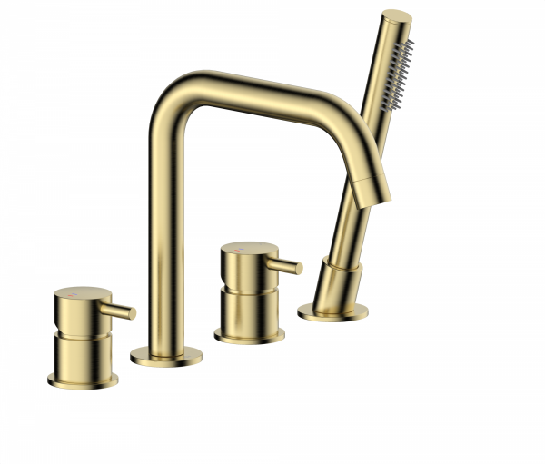 KFA MOZA GOLD bateria wannowa 4-otworowa 503521031
