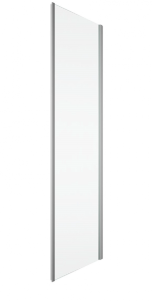 Ronal wolnostojąca ścianka stała 75x200 cm, szkło przezroczyste, profile srebrny połysk TOPF20755007
