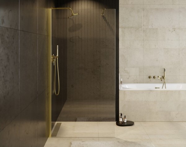 Besco Eco-n Gold Kabina prysznicowa walk-in 120x195 ENG120195C