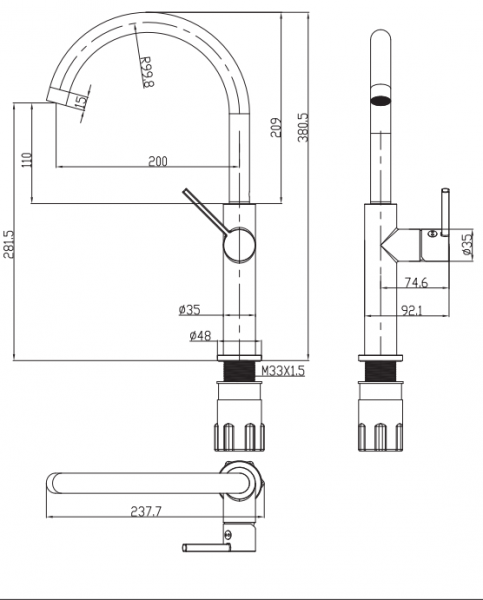Omnires Tula bateria kuchenna TL6050CR