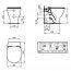 Ideal Standard Tesi Toaleta WC kompaktowa 55,5x36,5 cm AquaBlade czarny mat T0077V3