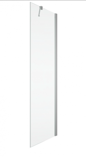 Ronal ścianka boczna 75x198,4 cm, szkło przezroczyste, profile srebrny połysk SOLT107505007