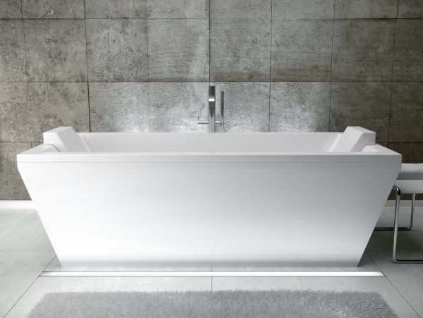 Besco Vera 170 wanna pod zabudowę + syfon chrom z przelewem slim WKV170WZS
