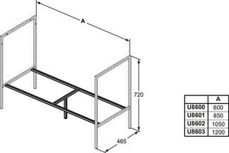 Ideal Standard adapto rama nośna 60 U8600FY