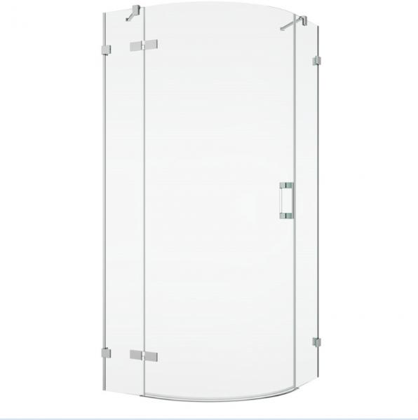 Ronal Sanswiss kabina półokrągła z drzwiami jednoczęściowymi 75-120x200 cm, szkło przezroczyste, profile chrom P3G55SM11007