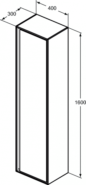 Ideal Standard Connect Air Szafka wysoka biały lakier/mat E0832B2