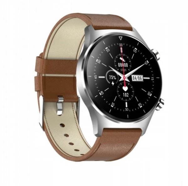Smartwatch męski Farrot E13 GT2 do Huawei pulskoksymetr brązowy