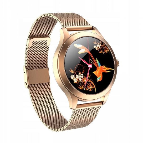 Smartwatch damski  Farrot KW10 PRO puls ciśnienie kroki złoty