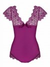 Bielizna-Moketta body fioletowe  S/M
