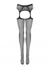 Garter stockings S232 S/M/L Pończochy kabaretki i pas do pończoch 2w1