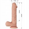 ANATOMICZNE DILGO Z WIBRACJAMI 26CM PŁYNNE STEROWANIE PILOTEM