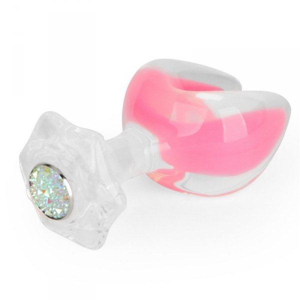 Gemoria Silicone Butt Plug - Dual Crescent  (Glow-In-The-Dark)