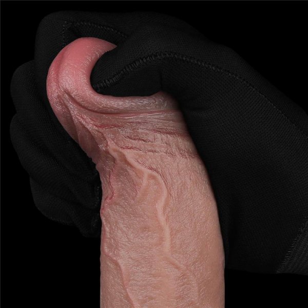 11&quot; REAL SOFTEE Rechargeable Silicone Vibrating Dildo