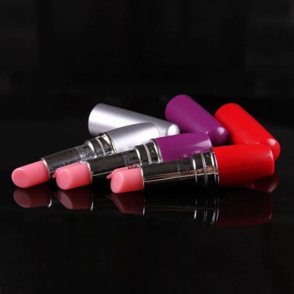 Lipstick Vibe - Discreet red lipstick vibrator black