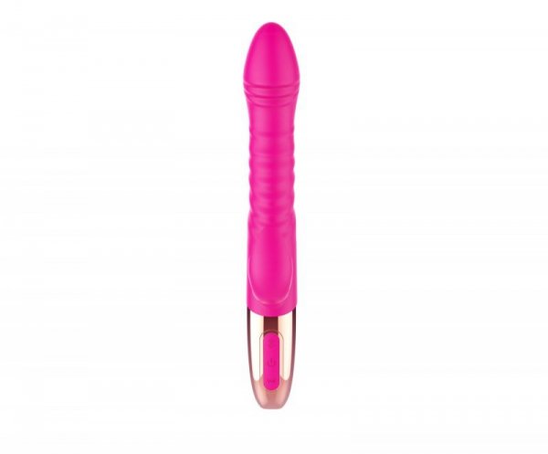 Wibrator - Rechargeable Thrusting Vibrator USB 10 Functions - Heating