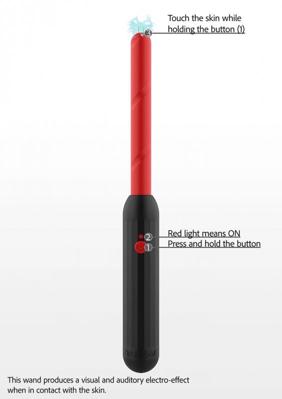 Prick Stick Electro Shock Wand Black