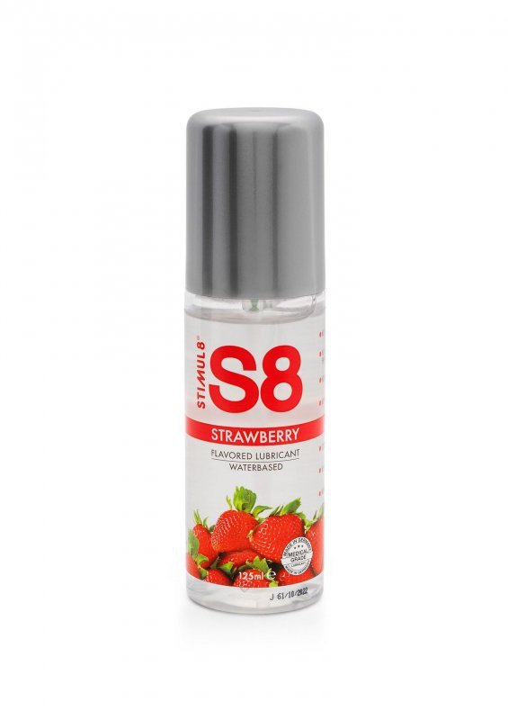 S8 WB Flavored Lube 125ml Strawberry
