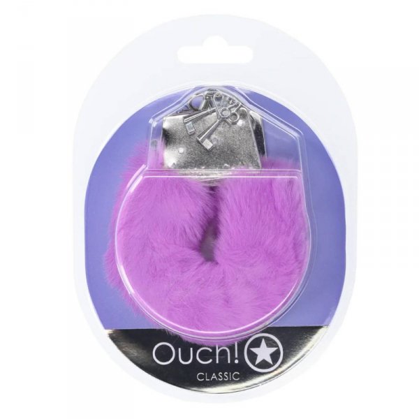 Classic Fluffy Handcuffs - Purple