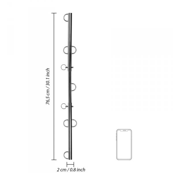 Spreader Bar with Multiple Hooks - Silver