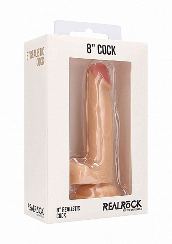 Realistic Cock - 8&quot;&quot; - With Scrotum - Skin