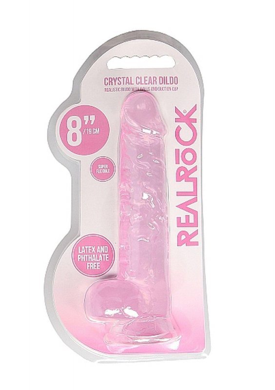 8&quot;&quot; / 20 cm Realistic Dildo With Balls - Pink